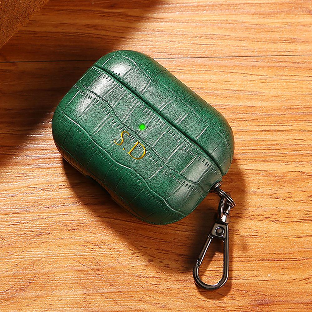 Monogram Keychain Leather - 에어팟 1 2 3 4 프로