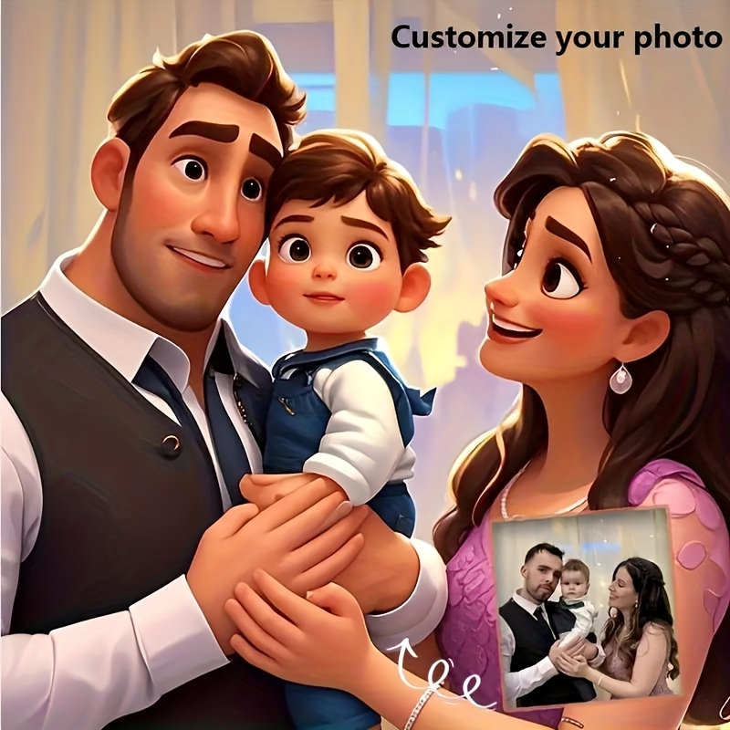 Pet Portrait Custom - 맞춤형 만화 초상화 캔버스 프린트 개인화된