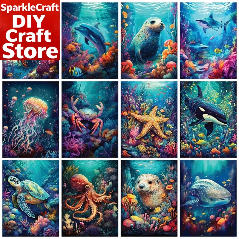 Photo Mosaic Print - 1PC 프레임리스 풀 스퀘어 라운드 다이아몬드