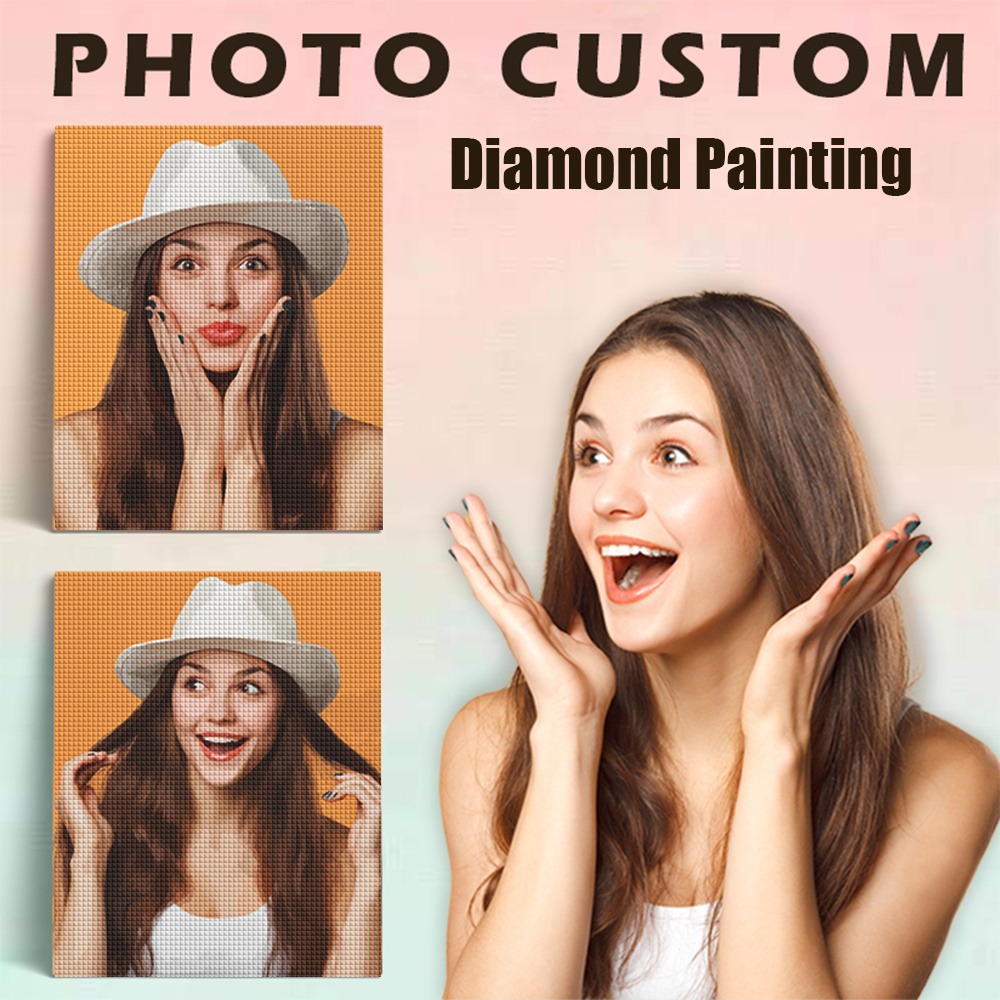 Photo Mosaic Print - Evershine 풀 스퀘어 라운드 다이아몬드 페인팅