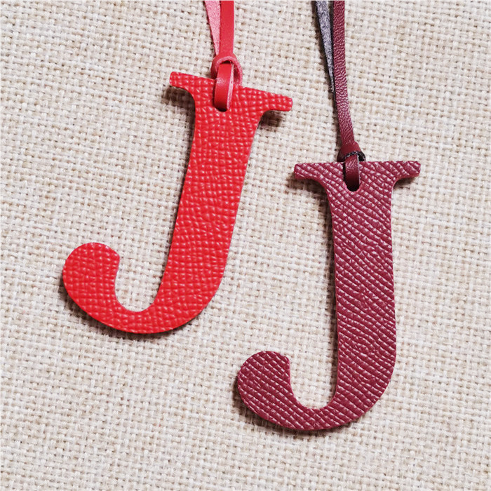 Monogram Keychain Leather - 영문 알파벳 H I J K