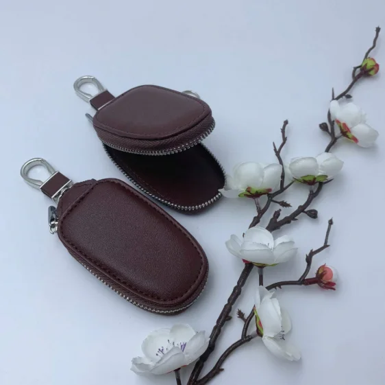 Monogram Keychain Leather - 모노그램 프린트 PU 가죽 자동차 키