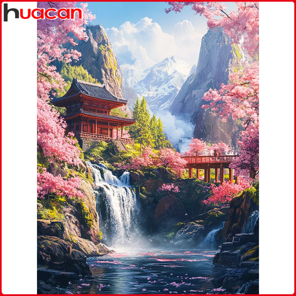 Photo Mosaic Print - 화칸 신상품 2025 다이아몬드 페인팅 폭포