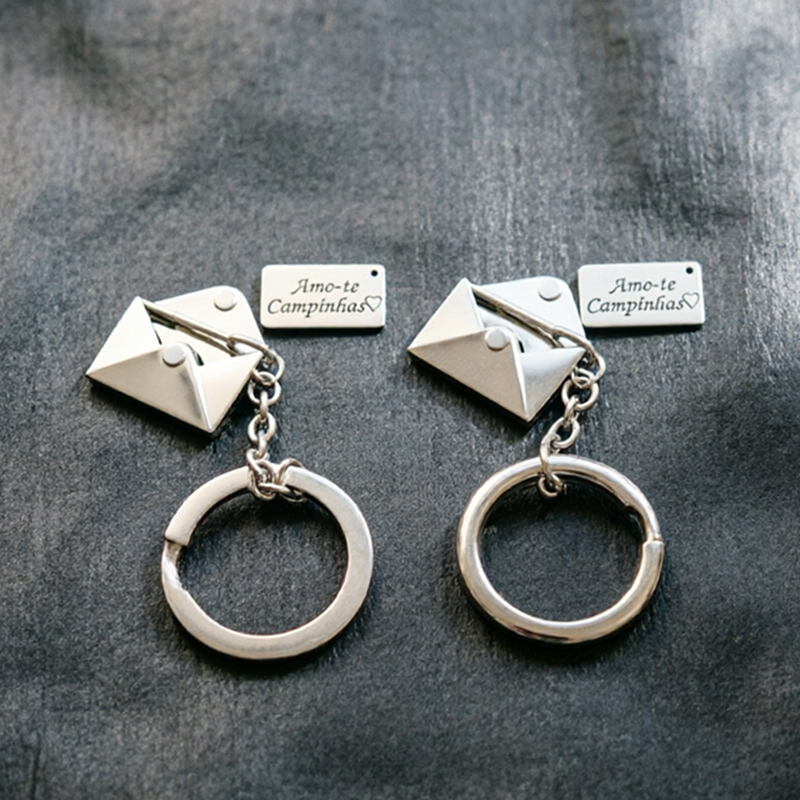 Initial Ring Custom - 개봉 가능한 맞춤형 키체인 llavero 스테인리스