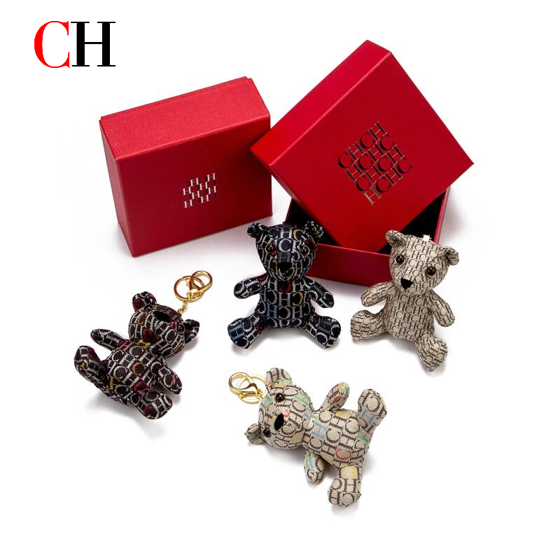 CH 베어 플러시 키체인 모노그램 프린트 인형 펜던트  - Monogram Keychain Leather 리뷰 및 가격