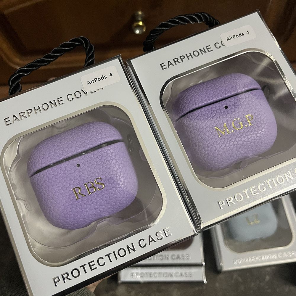 개인화 된 이니셜 문자는 Airpods 용 이어폰 DI - Monogram Keychain Leather 리뷰 및 가격
