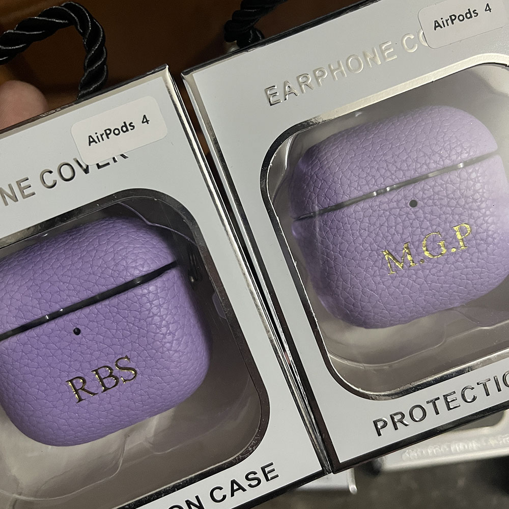 개인화 된 이니셜 문자는 Airpods 용 이어폰 DI - Monogram Keychain Leather 리뷰 및 가격
