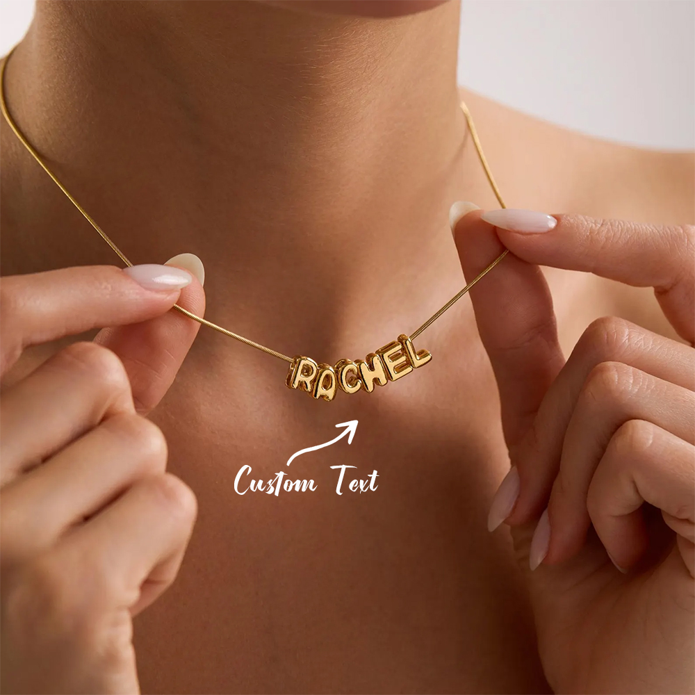 여성용 맞춤형 풍선 이니셜 이름 목걸이, 개인 맞춤 알 - Name Necklace Custom 리뷰 및 가격
