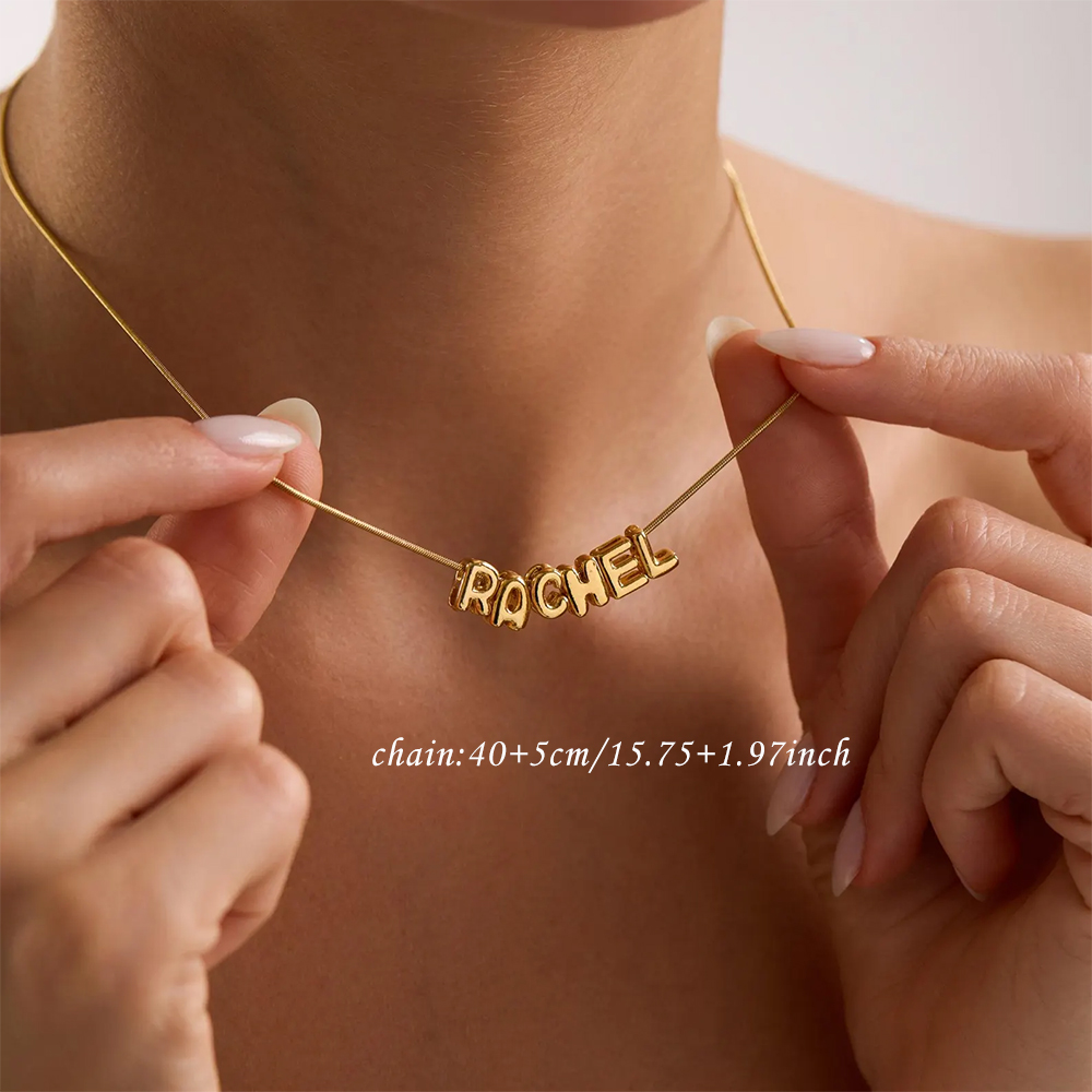 여성용 맞춤형 풍선 이니셜 이름 목걸이, 개인 맞춤 알 - Name Necklace Custom 리뷰 및 가격