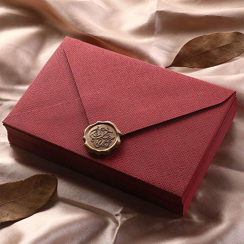 10 세트 16x11cm 인사말 카드 리넨 질감 봉투  - Wax Seal Letter Kit 리뷰 및 가격