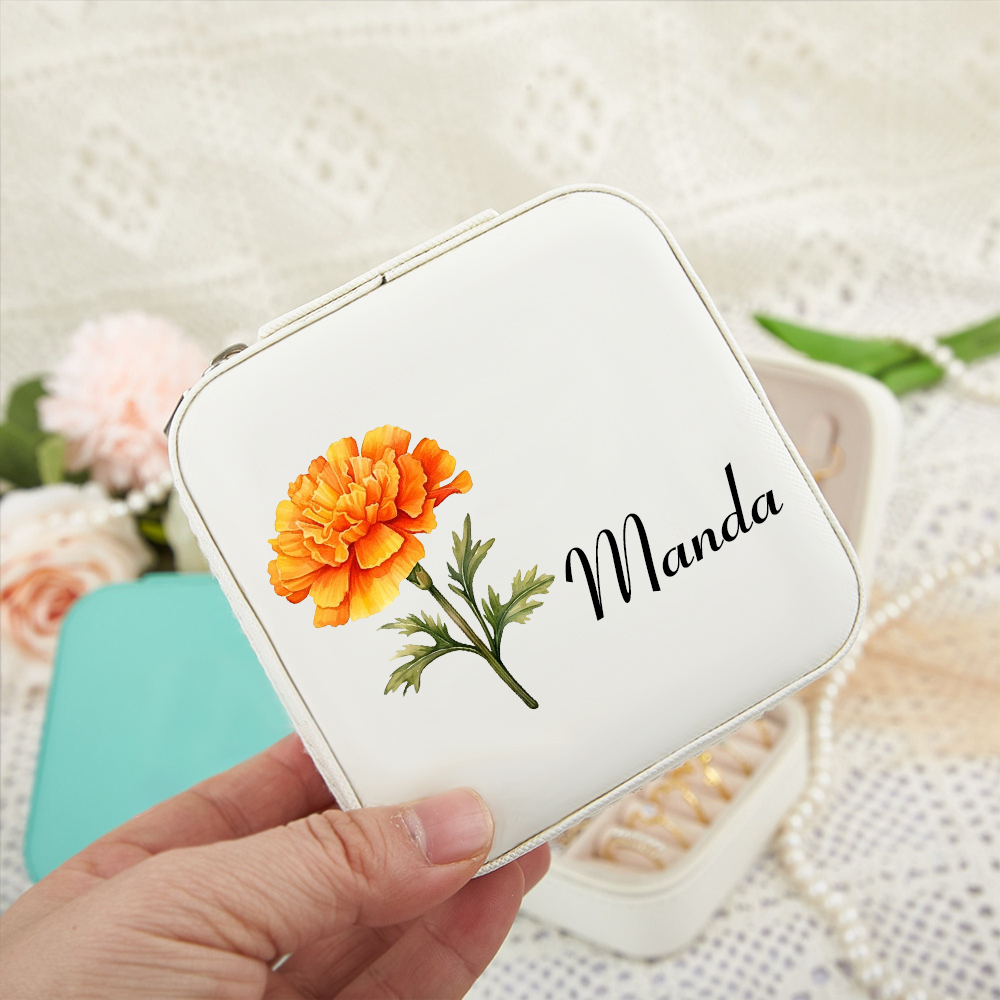 맞춤형 이름 보석함, 개인 맞춤형 생일 꽃 보석 보관함 - Personalized Name Box 리뷰 및 가격