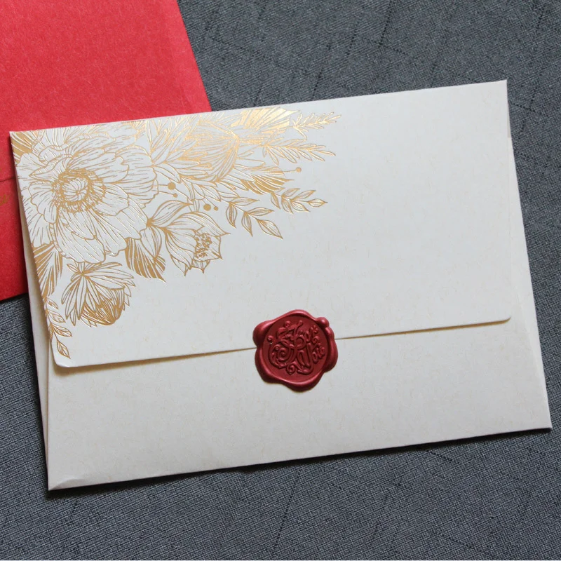 10pcs/패킷 고급 진주 종이 봉투 결혼식 초대장 유 - Wax Seal Letter Kit 리뷰 및 가격