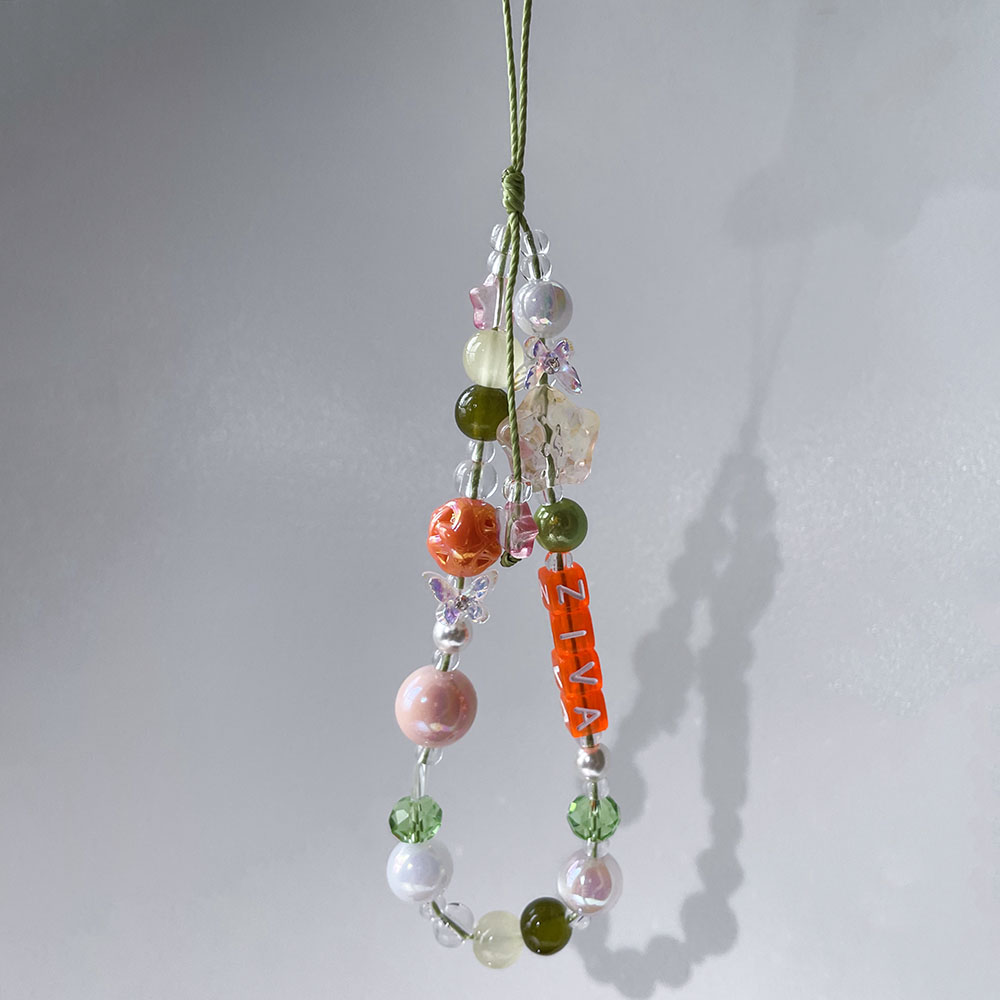 개인 맞춤 이름 폰 참 스트랩, 주문 제작 오렌지 글자 - Name Necklace Custom 리뷰 및 가격