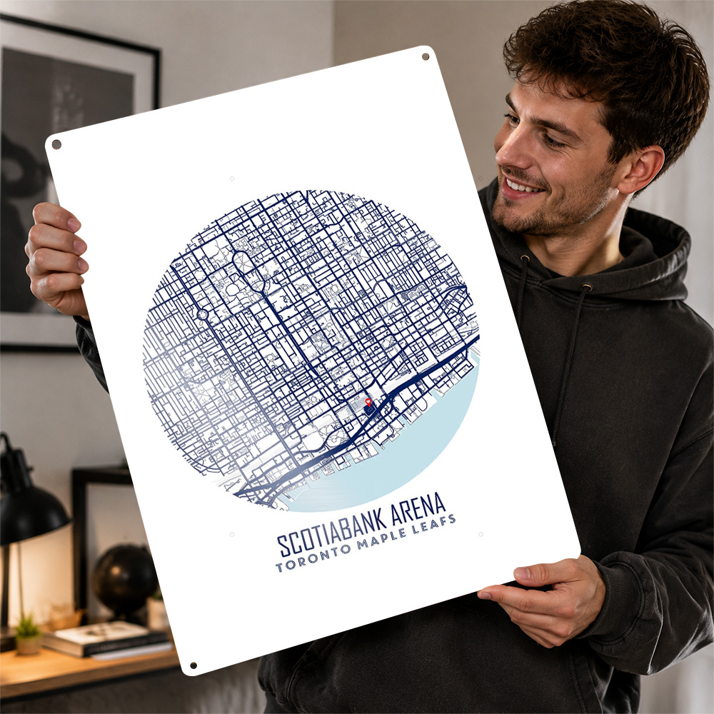 스코티아뱅크 아레나 지도 금속 포스터 스포츠 벽 장식  - Custom Map Poster 리뷰 및 가격