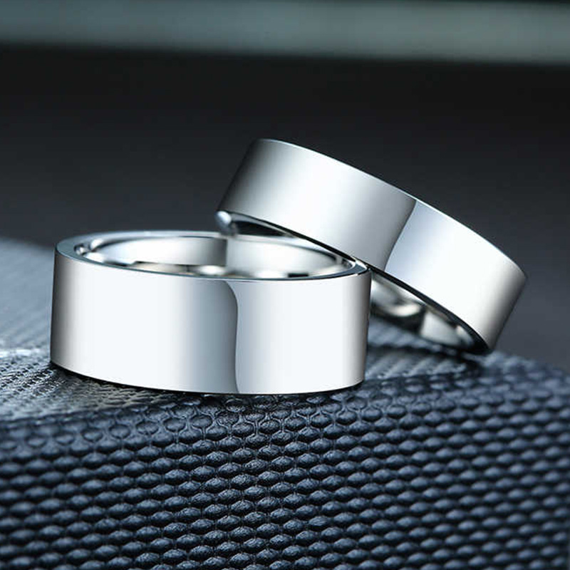 3/4/6/8mm 와이드 스테인레스 스틸 반지 높은 광 - Initial Ring Custom 리뷰 및 가격