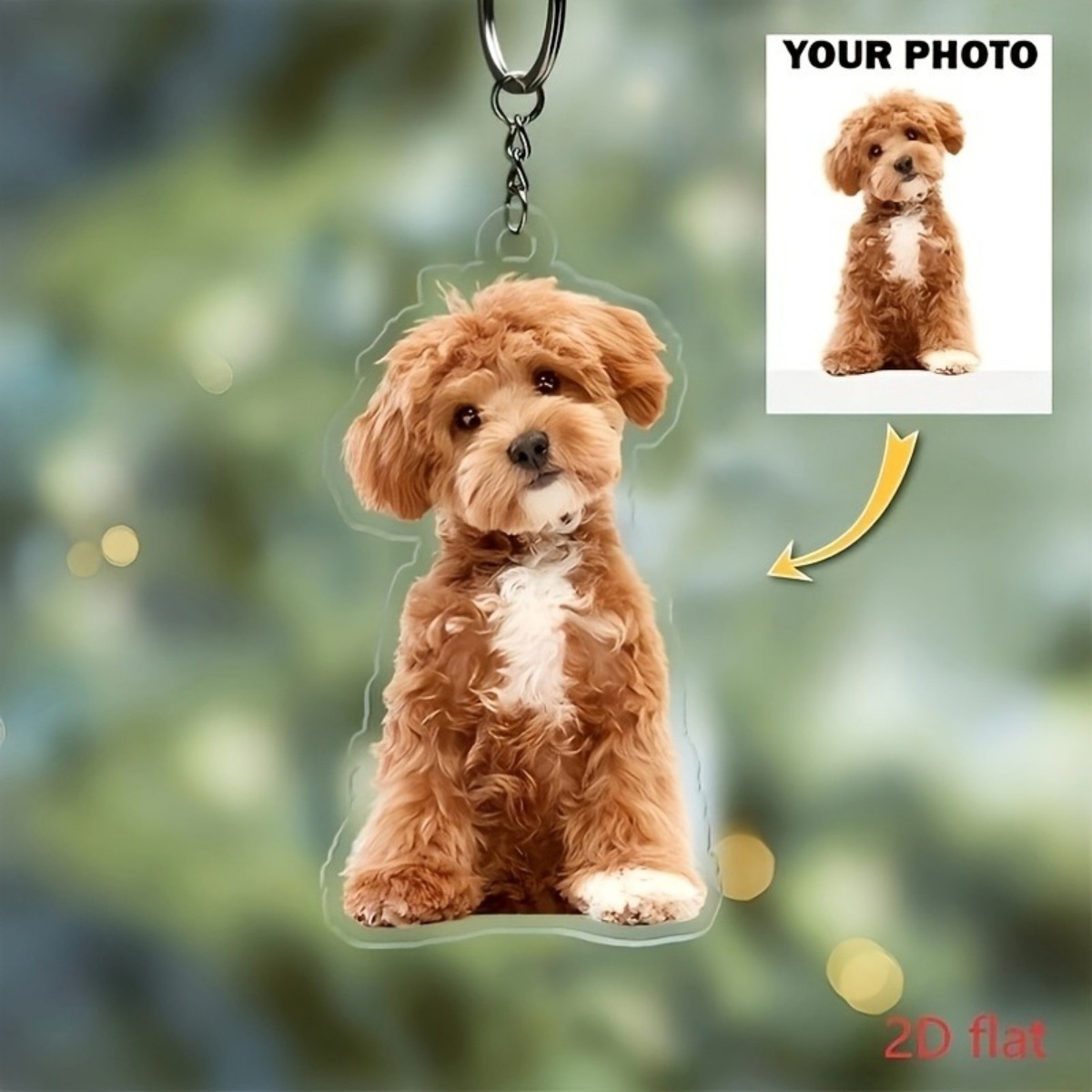 맞춤형 사진 키체인 – 개인 맞춤형 아크릴 키링, 양면 - Pet Portrait Custom 리뷰 및 가격