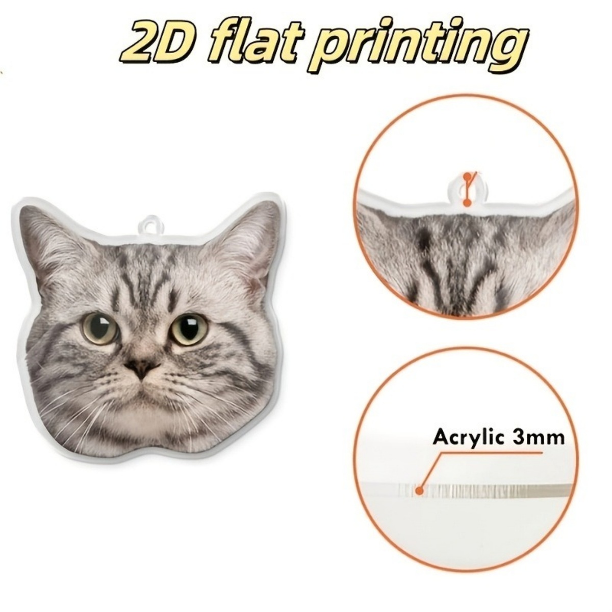 맞춤형 사진 키체인 – 개인 맞춤형 아크릴 키링, 양면 - Pet Portrait Custom 리뷰 및 가격