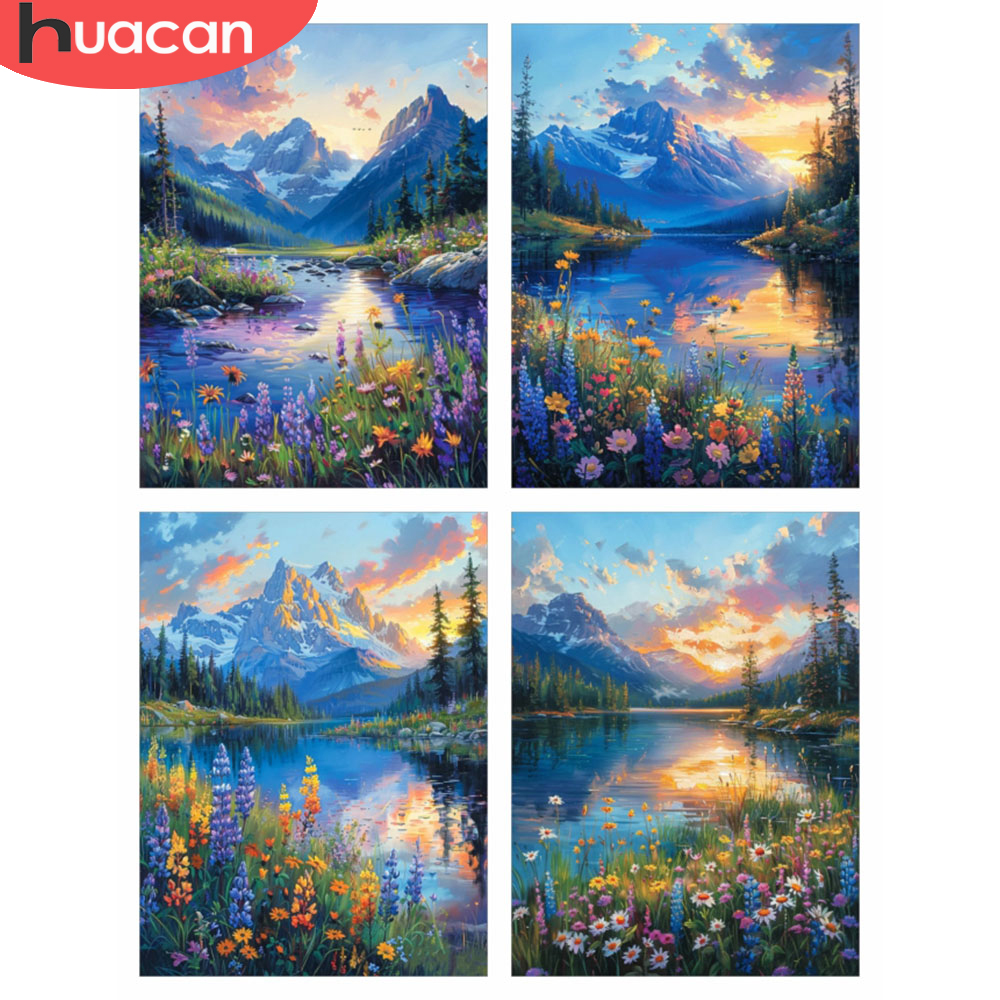 HUACAN 5D DIY 다이아몬드 모자이크 5D 산  - Photo Mosaic Print 리뷰 및 가격