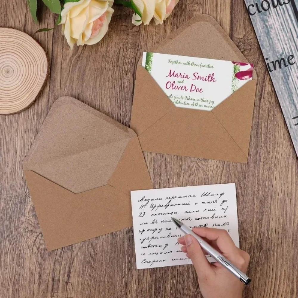50Pcs 클래식 브라운 크래프트 빈 미니 종이 창 봉 - Wax Seal Letter Kit 리뷰 및 가격
