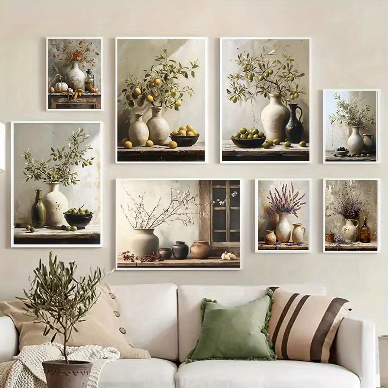 1pc 프레임리스 레트로 정물화 포스터 인쇄 레몬 올리 - Family Tree Print 리뷰 및 가격