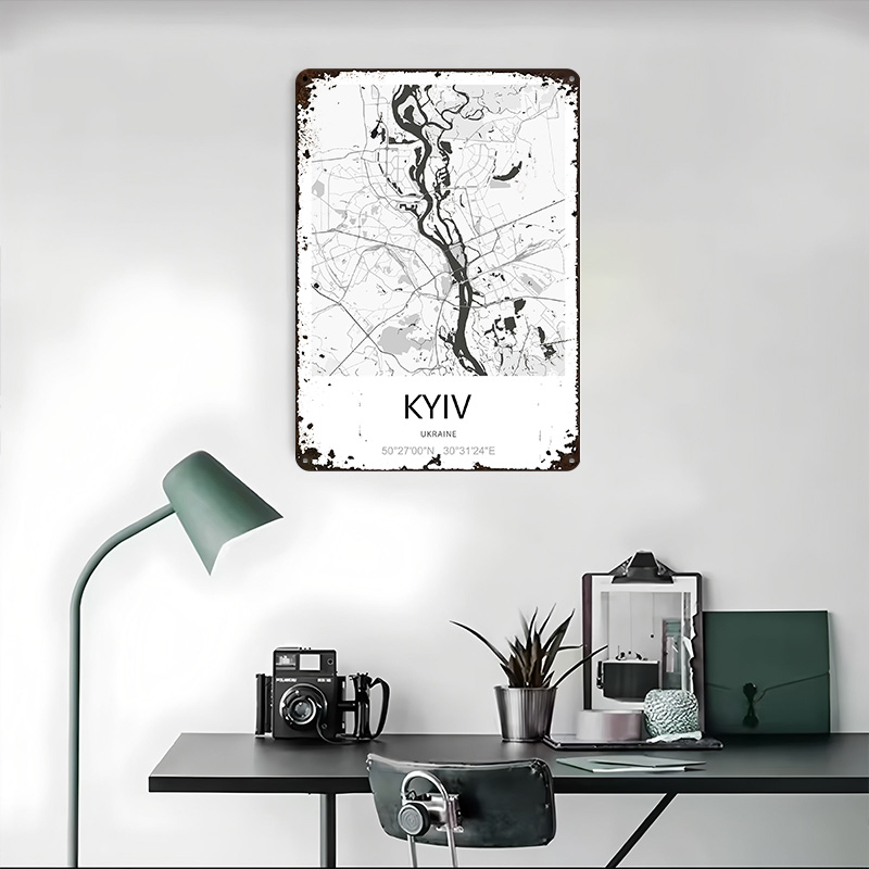 키예프 도시 지도 프린트 포스터 맞춤형 레트로 벽 장식 - Custom Map Poster 리뷰 및 가격