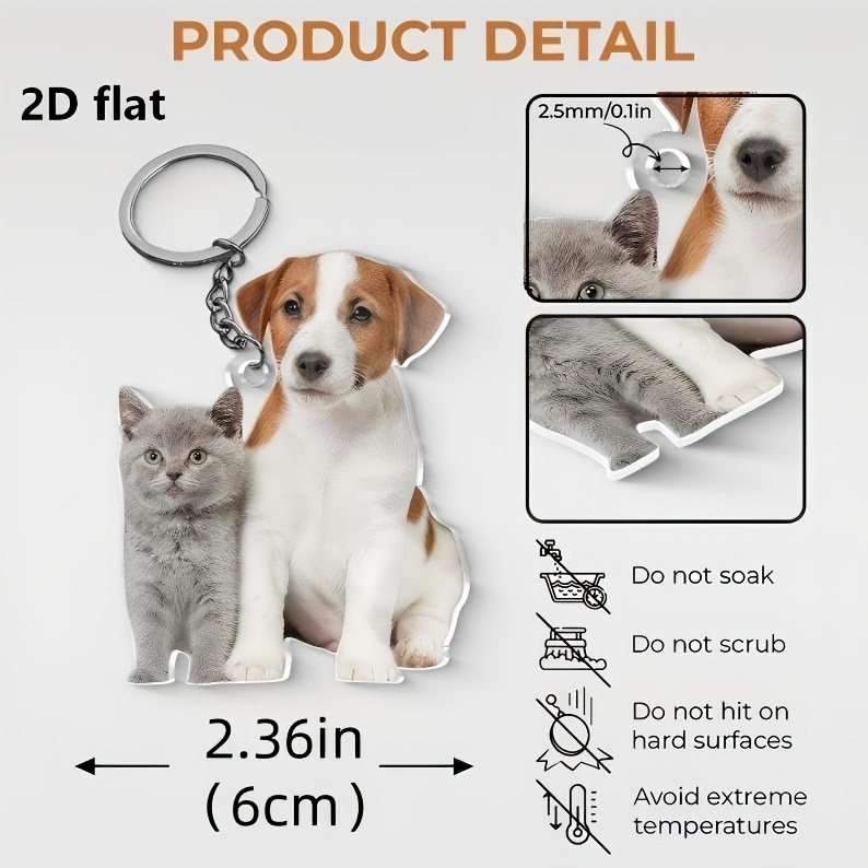 개인 맞춤형 아크릴 키체인, 초상화, 반려동물, 가족  - Pet Portrait Custom 리뷰 및 가격