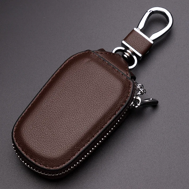 모노그램 프린트 PU 가죽 자동차 키 홀더, 금속 고리 - Monogram Keychain Leather 리뷰 및 가격