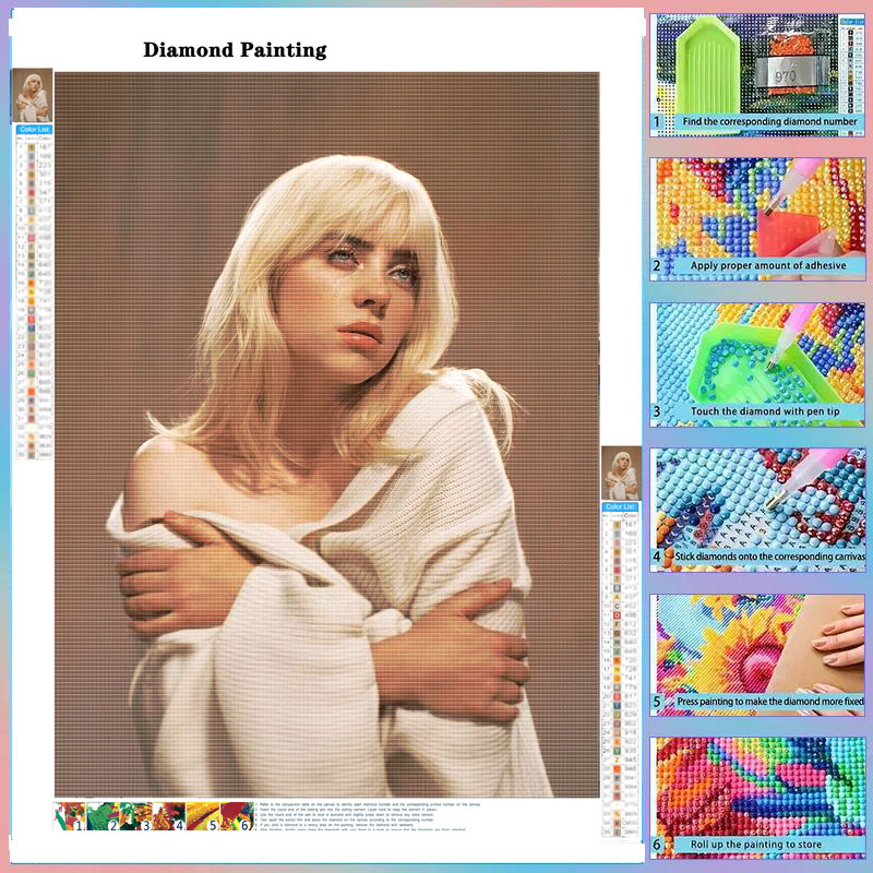 DIY 풀 드릴 비비 다이아몬드 페인팅 자수 팝 음악  - Photo Mosaic Print 리뷰 및 가격