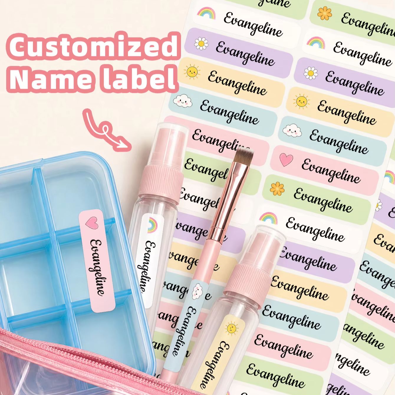 1-300개 맞춤형 개인 이름 스티커, 여행 가방, 사 - Personalized Name Box 리뷰 및 가격