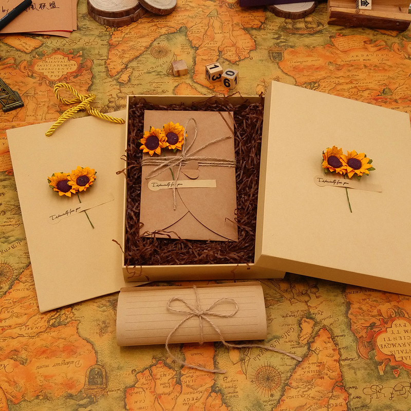 레트로 로맨틱 꽃 장식 문구 봉투, 카드 레터 용지 포 - Wax Seal Letter Kit 리뷰 및 가격