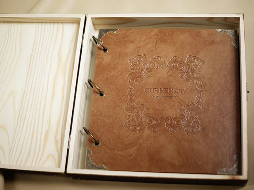 50 페이지 소박한 이니셜 맞춤형 모노그램 새겨진 가죽 - Custom Photo Book 리뷰 및 가격