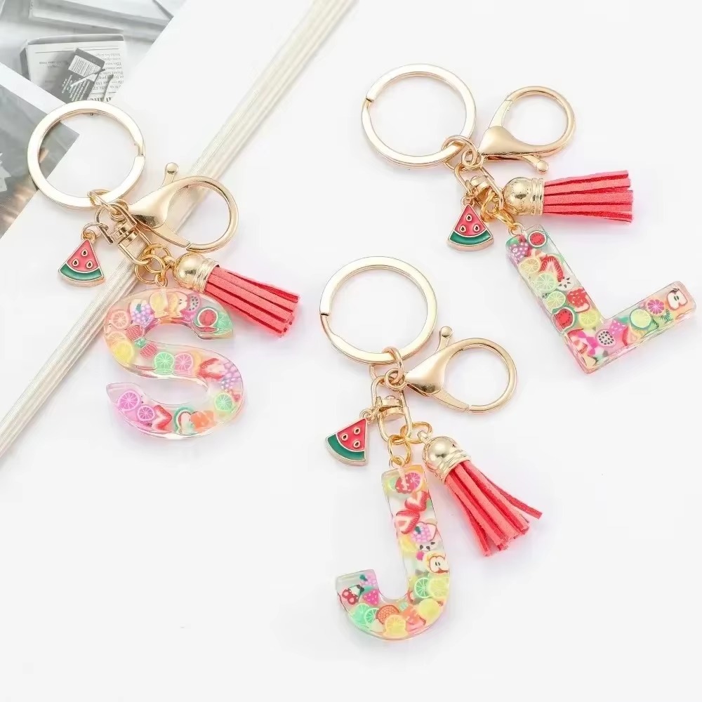 개인화 된 A-Z 열쇠 고리 버클 체인 Y2k 새로운  - Monogram Keychain Leather 리뷰 및 가격