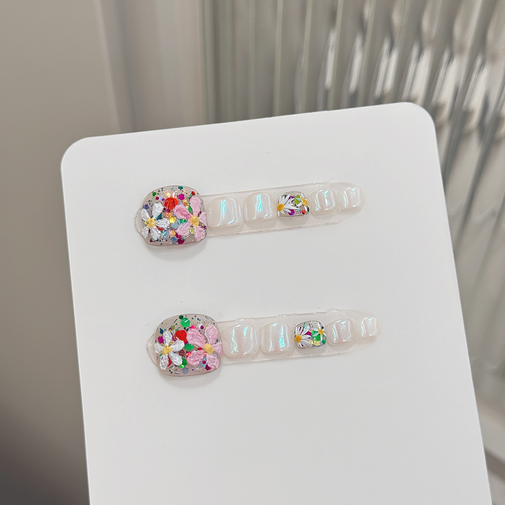 발톱에 12pcs 수제 프레스 화려한 꽃 반짝 이는 장 - Pressed Flower Art 리뷰 및 가격
