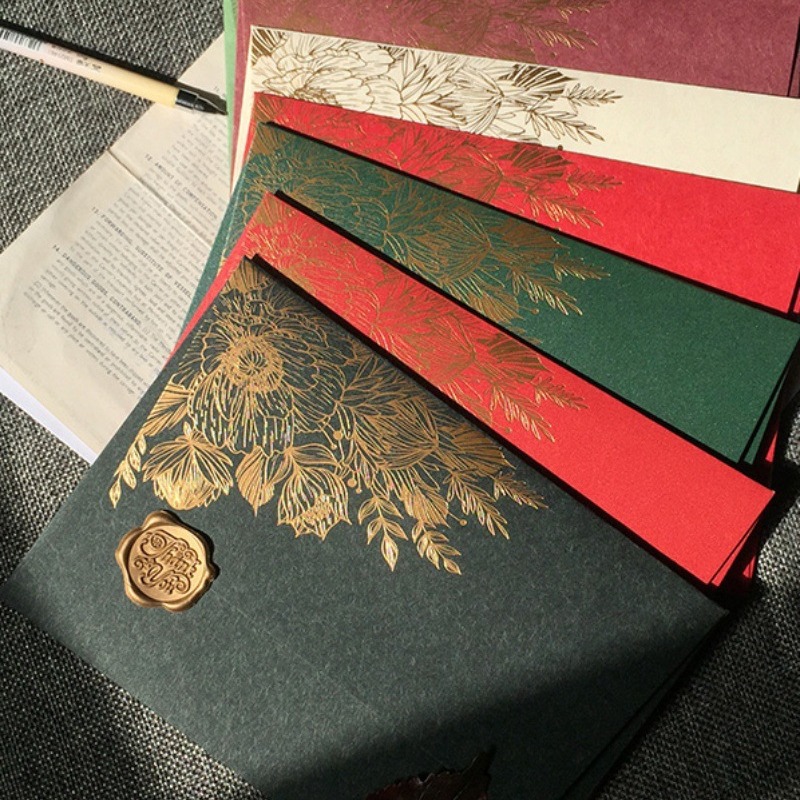 10pcs/특수 종이 카드 핫 스탬핑 초대장 봉투, 진 - Wax Seal Letter Kit 리뷰 및 가격
