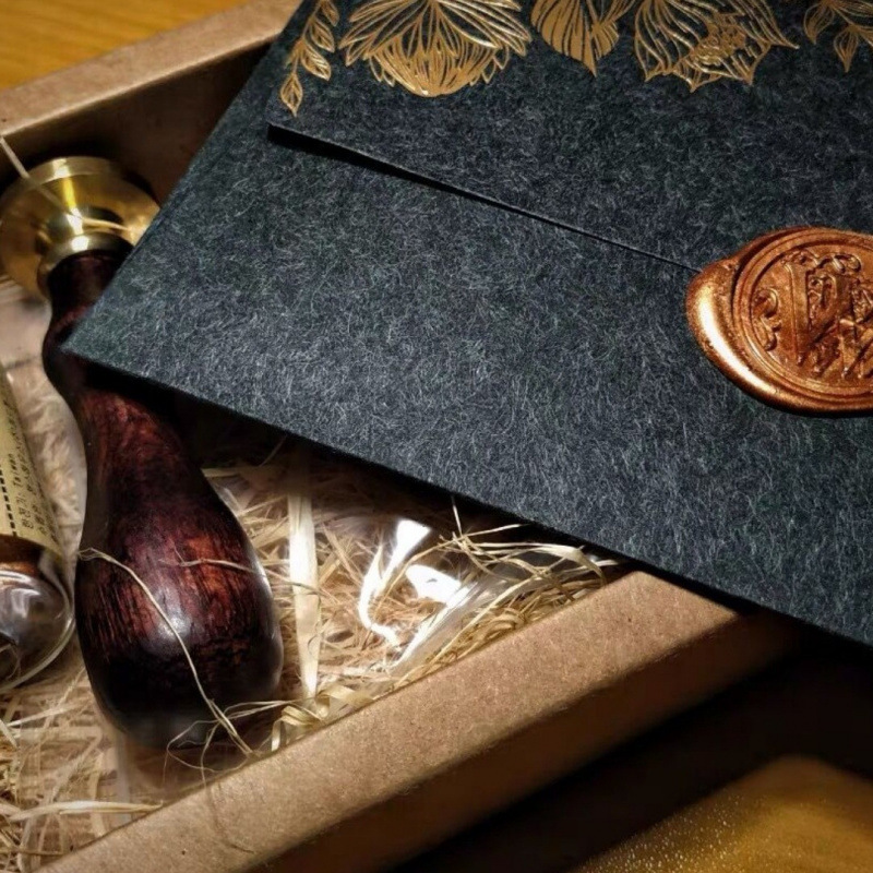 10pcs/특수 종이 카드 핫 스탬핑 초대장 봉투, 진 - Wax Seal Letter Kit 리뷰 및 가격