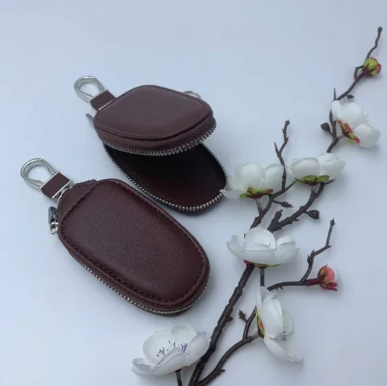 모노그램 프린트 PU 가죽 자동차 키 홀더, 금속 고리 - Monogram Keychain Leather 리뷰 및 가격