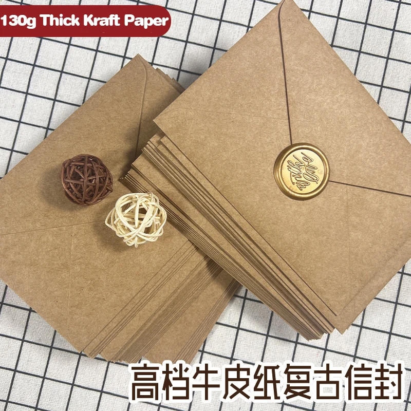 50pcs 크래프트 갈색 종이 봉투 108x158mm  - Wax Seal Letter Kit 리뷰 및 가격