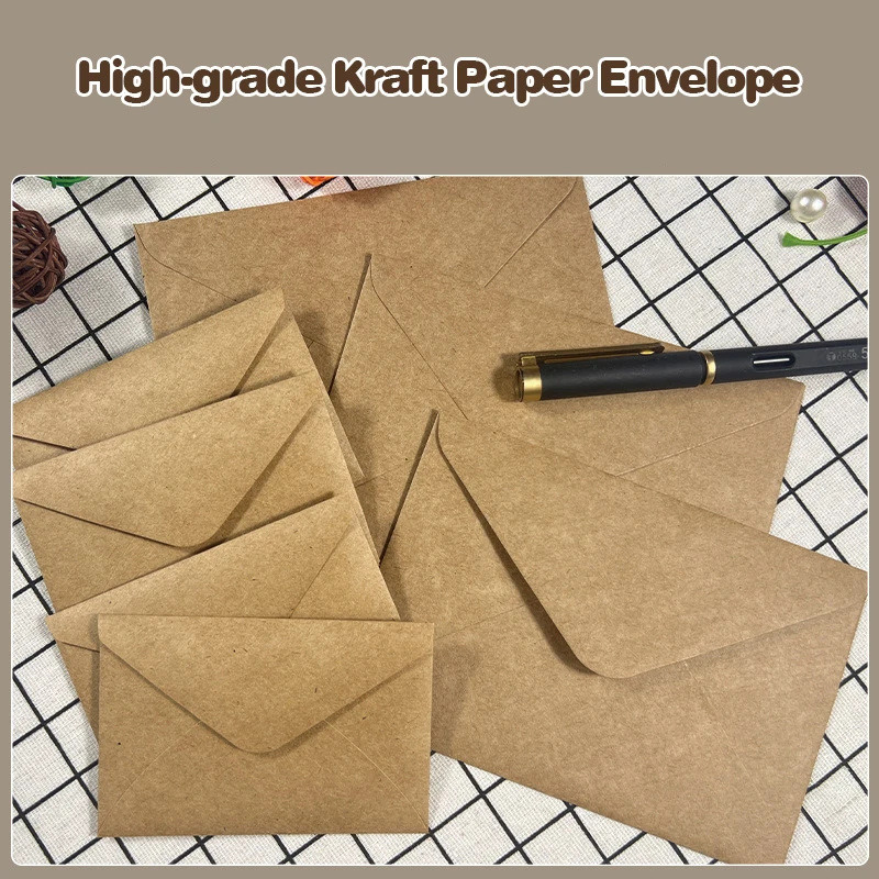 50pcs 크래프트 갈색 종이 봉투 108x158mm  - Wax Seal Letter Kit 리뷰 및 가격